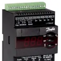 Danfoss AK-CC 350 - Køle-apparatstyring, Temp., Multi, 4 relæer, 1f, 2k, 2,3 VA
