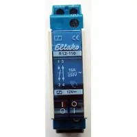 Eltako R12-110-12V DC Kontaktrelæ Nominel spænding: 12 V Brydestrøm (max.): 8 A 1 x sluttekontakt, 1 x brydekontakt 1 stk