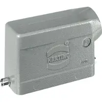 Harting Kabelarmatur HAN 16B lav vinkel med M25 tilgang , metal