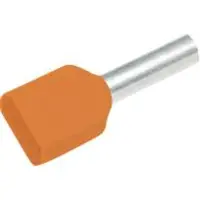 Elpress Isoleret TWIN-terminalrør A10-14ET2, 2x10mm2 L14, Rød - (100 stk.)