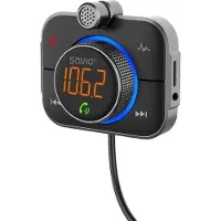 Savio TR-14 Transmiter FM z Bluetooth i ladowarka PD, Analog & digital, FM, 87,6 - 107,9 MHz, Bluetooth/USB, Micro-USB A, USB Type-C, MicroSD (TransFlash)