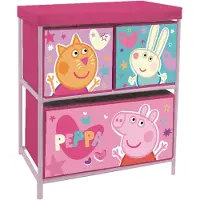 Molecule Peppa Pig Opbevaringshylde Med 3 Skuffer