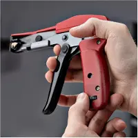 StarTech.com Startech Nylon Cable Tie Gun, Zip Tie Tightener/Install Tool, TAA - Kabelbinder-installationsværktøj - sort & rød - TAA-kompatibel