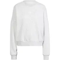 Adidas Sportsweatshirt 'ESSENTIALS SMALL LOGO FEEL COZY' grå-meleret / hvid