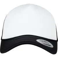Flexfit Hætte 'Foam Trucker Curved Visor' sort / hvid
