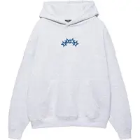 Pull&Bear Sweatshirt 'STWD' blå / lysegrå / neongrøn