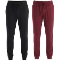 Dagi Pyjamasbukser bordeaux / sort