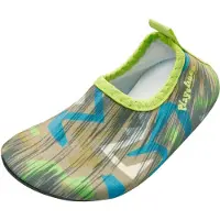 Playshoes Strand-/badesko himmelblå / citron / oliven / sort