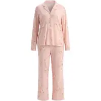 Dagi Pyjamas lysegrøn / rosé / lys pink / naturhvid