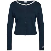 Noisy May Cardigan 'NMJudy' mørkeblå / hvid