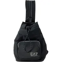 EA7 EA7til kvinder. 7W001195_AF22279 Rygsæk med reflekterende detaljer, sort (OSFA), Casual, Polyester