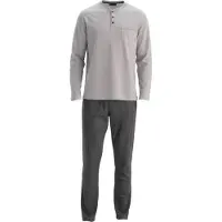 Dagi Pyjamas lang lysegrå / mørkegrå