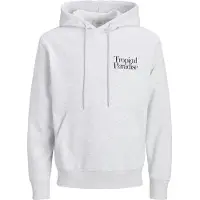 JJ REBEL Sweatshirt 'JREBCHRISTIAN' blå / sort / hvid-meleret