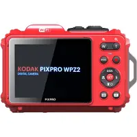 Kodak PIXPRO WPZ2, 16,76 MP, 4608 x 3456 pixel, BSI CMOS, 4x, Fuld HD, Rød