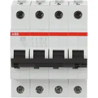 ABB Sicherungautomat 40A pro MS204-C40compact 4polig Baureihe S 200, Miniature strømafbryder, 6000 A, IP20