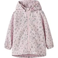 Name It Mini Overgangsjakke 'NMFMaxi' jade / blomme / violetblå / sort
