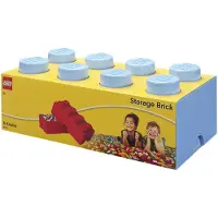 LEGO 8-knops opbevaringsklods - lyseblå 5006918