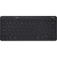 Trust Lyra - Tastatur - trådløs - 2.4 GHz, Bluetooth 5.0 - plastikfri indpakning