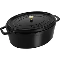 Staub 40509-322-0, 6,7 L, Sort, Støbejern, Emalje, Frankrig, 33 cm