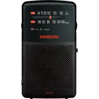Sangean Pocket 100, Bærbar, AM, FM, Sort