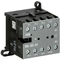 ABB Mini kontaktor 4kW, 400V AC, 9A ved AC3 3 polet, 1NC, styrespænding 230V AC 40-450Hz
