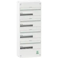 Schneider Electric Afdækning vægmonteret gruppetavle Resi9 CX tavle 4 rækker 13 moduler Hvid RAL9003 uden dør