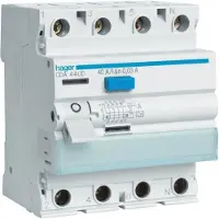 Hager Fejlstrømsafbryder HPFI 4P 63A 30mA type A CDA463K