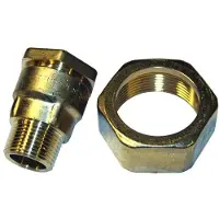 Isiflo Murgennemføring 40mm-1 1/4 nip - nippel med 2 omløber.