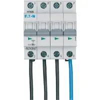 Eaton Automatsikring - MCB 16A B karakteristisk, 4 polet, 6kA kortslutningsbrydeevne, 230v AC, , 72mm bred