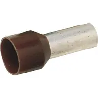 Elpress Isoleret terminalrør A25-22ET, 25mm2 L22, Brun - (50 stk.)