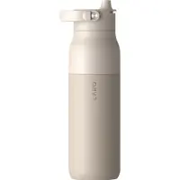 LARQ PureVis 2, 1000 ml, Dagligt forbrug, Fitness, Vandring, Sport, Beige, Hvid, Rustfrit stål, Voksen, Mand/kvinde
