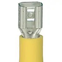 Cabicon A/S Fladstik Hun Blå 6,3X0,8Mm - - (100 stk.)