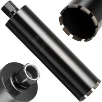 Vevor kernebor, 102 mm diameter, 356 mm boredybde, 1-1/4 in-7 indvendig gevind, højpræcisionssvejseteknologi, våd diamantkernebor til armeret beton, røde mursten og murværk