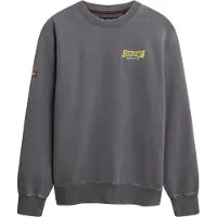 Superdry Superdrytil mænd. M2014289A Heritage Tab Loose Crew Sweatshirt blågrå (XXL), Casual, Bomuld