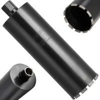 Vevor kernebor, 127 mm diameter, 356 mm boredybde, 1-1/4 in-7 indvendig gevind, højpræcisionssvejseteknologi, våd diamantkernebor til armeret beton, røde mursten og murværk
