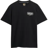 Superdry Superdrytil mænd. M1012273A Work Tab Loose T-shirt sort (M), Casual, Bomuld, Korte ærmer