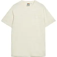 Superdry Superdrytil mænd. M1011570A Vintage beige tekstureret T-shirt og logo (XXL), Casual, Bomuld, Korte ærmer