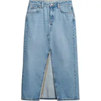 Superdry Denim Split Lang Nederdel