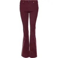 Superdry Superdrytil kvinder. W7010445A Rødbrune skinny jeans i fløjl med mellemhøjde og udsatte ben (26/33), Casual, Bomuld