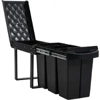 vidaXL Udtrækkeligt Affaldsstativ Til Skab Soft-Close - 3 / 36 l / 51.8 x 26 x 41.3 cm