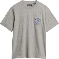 Superdry Superdrytil mænd. M1012210A Grå Merchant-T-shirt (L), Casual, Bomuld, Korte ærmer
