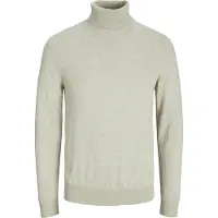 Jack & Jones Emil Knit Roll Neck Detail Melange Trøje