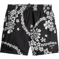 Superdry Superdrytil mænd. M3010232A Genbrugt Hawaii-badedragt sort (S), Badetøj, Genanvendt polister, Bæredygtig