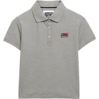Superdry Superdrytil kvinder. W6012049A Polo Ath Essential Graphic grå (L), Casual, Bomuld, Korte ærmer