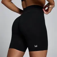 Myprotein MP Dame Tempo Mellemhøj Sømløse Shorts - Sort - L