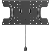 Gembird WM-65F-03 - Monteringssæt (adapterplade, vægplade) - for Tv - fikseret - aluminium, stål - sort - skærmstørrelse: 32-65 - vægmonterbar