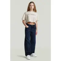 G-Star Girls Boxy Cropped Tee - Beige - girls