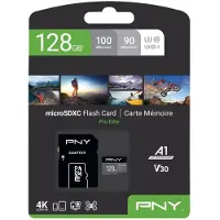 PNY Microsd 128gb Class 10 Hukommelseskort Med Adapter
