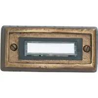 Heidemann 70301 Dørklokkeplade med navneskilt Enkel Bronze 24 V/1 A