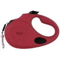 TUG Oval 360° indtrækkelig rulleline med dispenser - M - 5 M - Rød